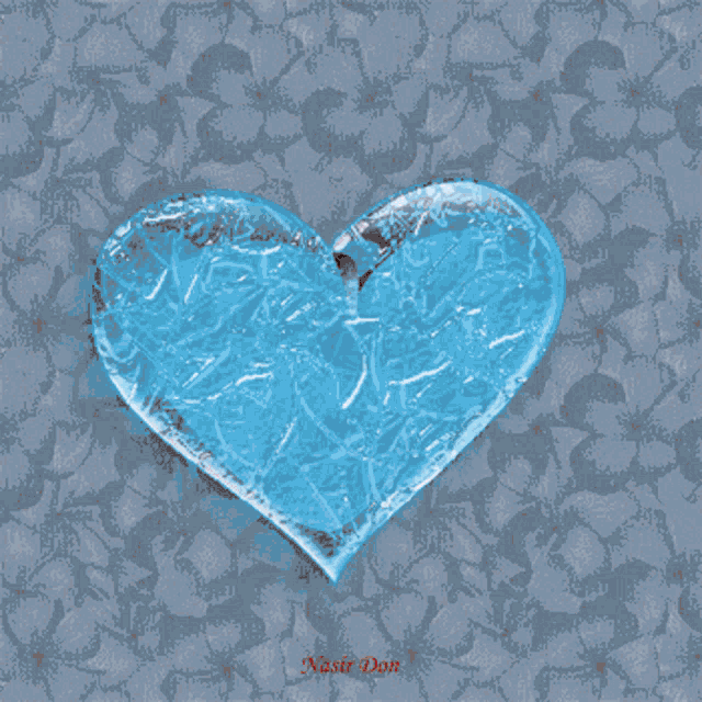 a broken heart with an arrow through it and the name nasir don