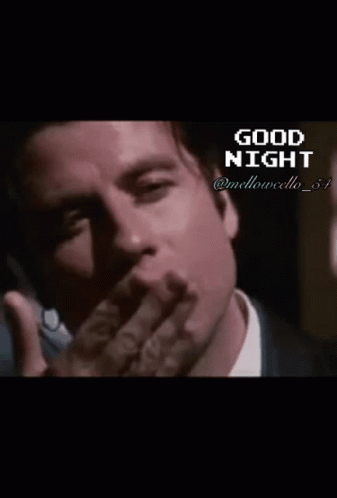 Good Night Kiss Pulp Fiction GIF - Good Night Kiss Pulp Fiction John Travolta GIFs