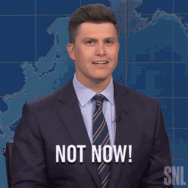 Not Now Saturday Night Live GIF - Not Now Saturday Night Live Not Today GIFs