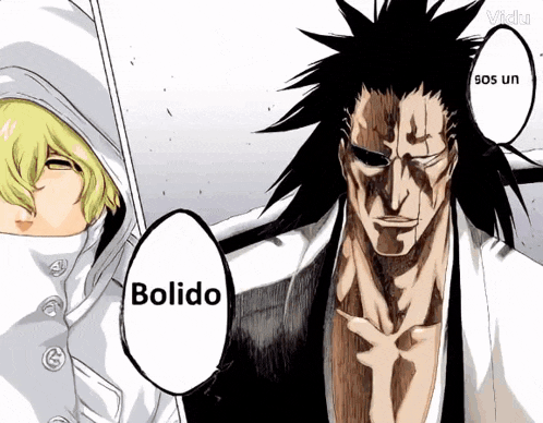 a drawing of a man with the word bolido on his chest