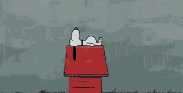 a cartoon of snoopy laying in a doghouse with the words lonely as fuck