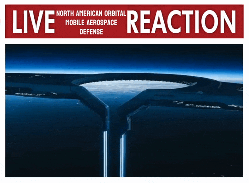 a poster that says live north american orbital mobile aerospace defense on it