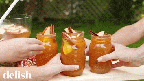 Harvest Punch GIF - Delish Harvest Punch Cheers GIFs