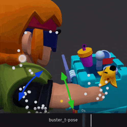 a screenshot of a video game that says buster t pose