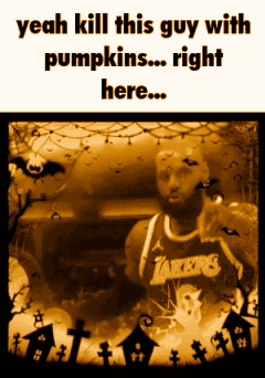 Pumpkin Lebron GIF - Pumpkin Lebron Halloween GIFs