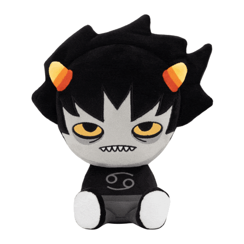 a stuffed animal with a cancer symbol on its shirt