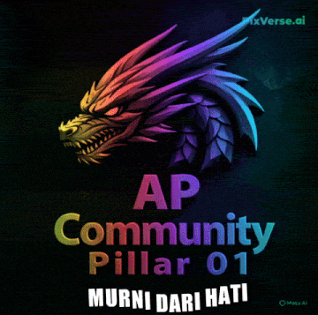 an ap community pillar 01 poster with a colorful dragon