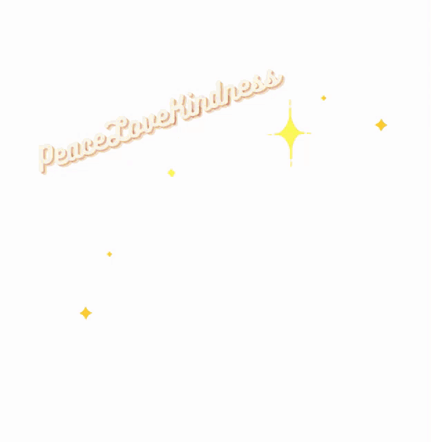 a sign that says peace love kindness is surrounded by a pair of headphones