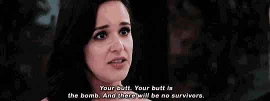 a woman is talking about her butt and there will be no survivors