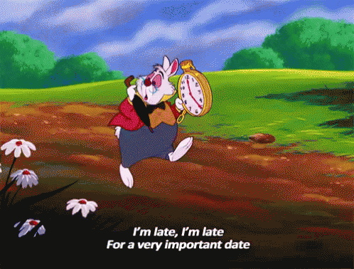Running Late GIF - Alice In Wonderland White Rabbit Im Late GIFs