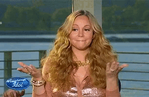 Mariah Carey Shrug GIF