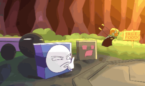 a sign that says free food on it