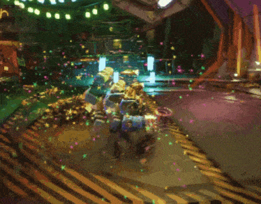 a video game scene with the word nuke in the corner