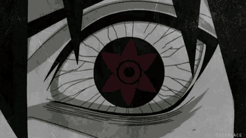 a close up of a person 's eye with coeurlace written on the bottom right