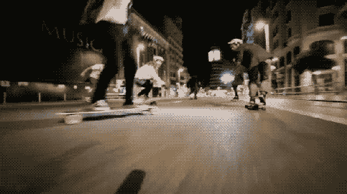 Longboarding GIF - Night Skating Longboarding Street Sports GIFs