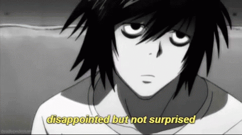 Deathnote Disappointed GIF - Deathnote Disappointed GIFs
