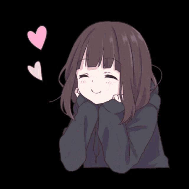 a drawing of a girl with hearts and stars on her head