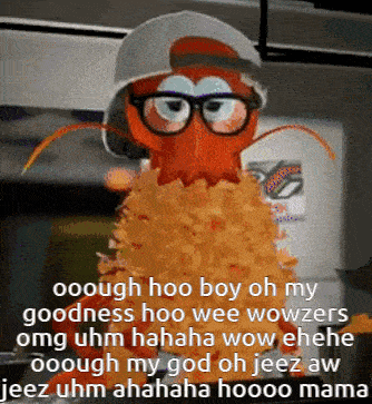a cartoon character wearing glasses and a baseball cap