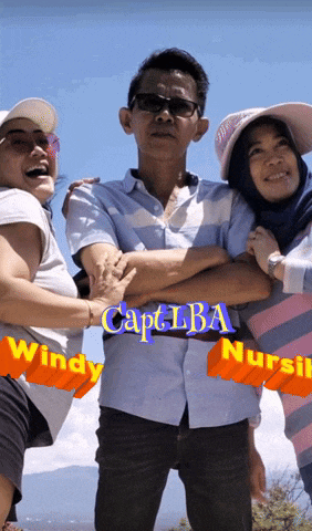 a group of people posing for a picture with the name windy and nursil on the bottom