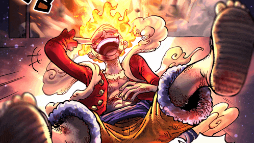 a cartoon drawing of a man with flames coming out of his mouth