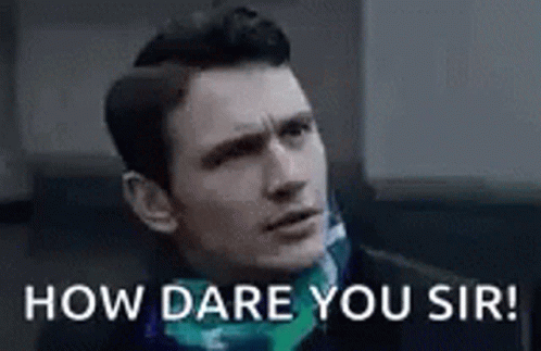 James Franco How Dare You Sir GIF - James Franco How Dare You Sir Look Down GIFs