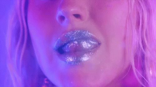 Glitter Glitter Lipstick GIF - Glitter Glitter Lipstick Lick GIFs