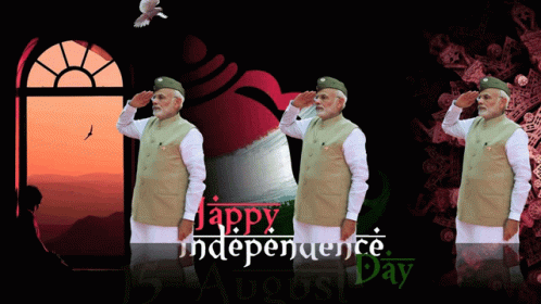 Happy Independence Day Salute GIF - Happy Independence Day Salute Indian Independence GIFs