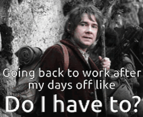 Bilbo Going Back GIF - Bilbo Going Back Work GIFs
