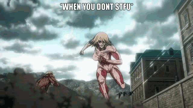a cartoon of a naked woman running with the caption " when you dont steu "
