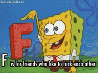Spongebob Letter F GIF - Spongebob Letter F Friends GIFs