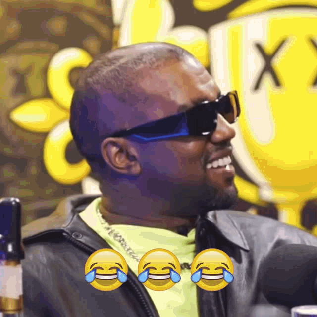 Kanye West Laughing GIF - Kanye West Laughing Drinkchamps GIFs