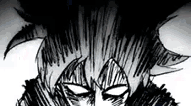 a black and white drawing of a demon with horns and a devil 's face .