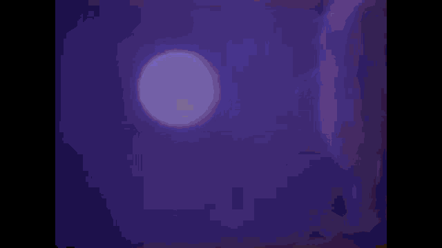 a close up of a woman 's face with a purple background .