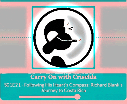 a poster that says carry on with crisislda following his heart 's compass