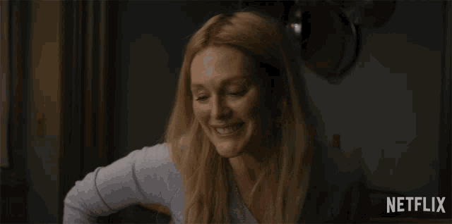 a woman says who knows in a netflix ad