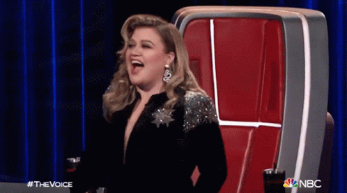 Thrilled Kelly Clarkson GIF - Thrilled Kelly Clarkson The Voice GIFs
