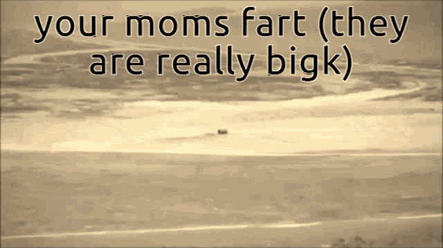 a poster that says " your moms fart ( they are really bigk ) " on it
