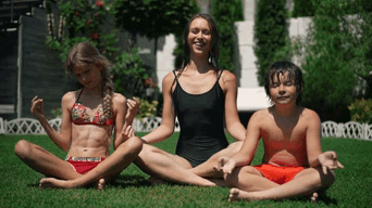Meditating Yoga GIF - Meditating Yoga Kids GIFs