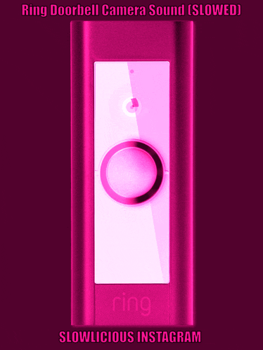 a pink ring doorbell camera sound slowed advertisement
