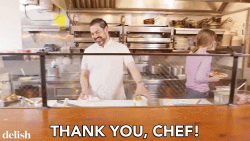 Thank You Chef Thanks Chef GIF