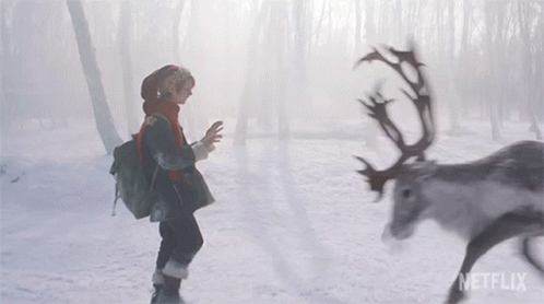 Approaching The Deer Nikolas GIF - Approaching The Deer Nikolas A Boy Called Christmas GIFs