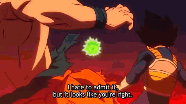 a cartoon character says i hate to admit it but it looks like you are right