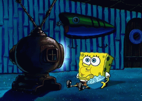 Spongebob Watching Tv GIF - Spongebob Watching Tv Television GIFs
