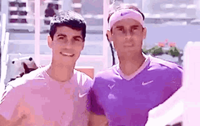 Carlos Alcaraz Rafael Nadal GIF - Carlos Alcaraz Rafael Nadal Tennis GIFs