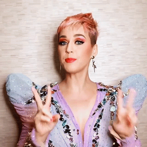 Peace Katy Perry GIF - Peace Katy Perry Idols Global GIFs