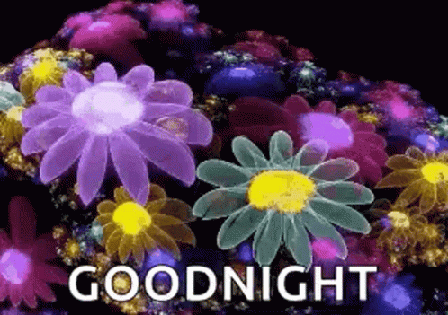 Girly Good Night GIF - Girly Good Night Flowers GIFs