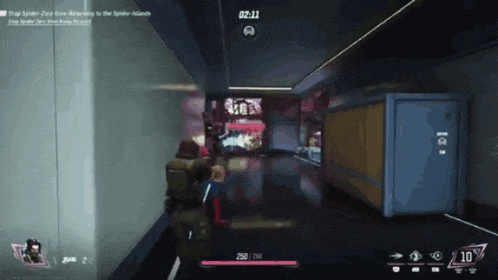 a video game is being played and the time is 2:11