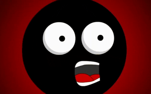 a cartoon character is running with a gun in his hand