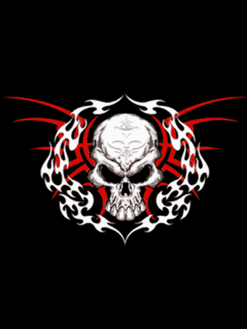 a blurred image of a red and white object on a black background .
