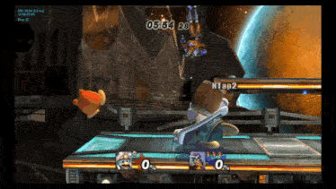 a video game is being played and the time is 6:54